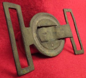 Confederate Two-Piece Tongue and Wreath Belt Buckle - "Leech and Rigdon" - Catlett Collection