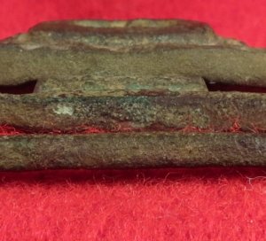 Confederate Two-Piece Tongue and Wreath Belt Buckle - "Leech and Rigdon" - Catlett Collection