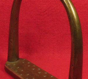 Brass Artillery Stirrup Marked "US" / "Watervliet Arsenal NY" / "P.V.H." 