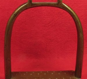 Brass Artillery Stirrup Marked "US" / "Watervliet Arsenal NY" / "P.V.H." 