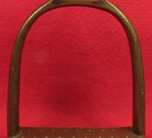 Brass Artillery Stirrup Marked "US" / "Watervliet Arsenal NY" / "P.V.H." 