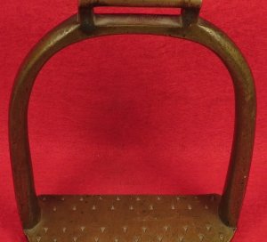 Brass Artillery Stirrup Marked "US" / "Watervliet Arsenal NY" / "P.V.H." 