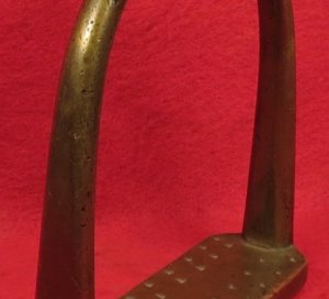 Brass Artillery Stirrup Marked "US" / "Watervliet Arsenal NY" / "P.V.H." 