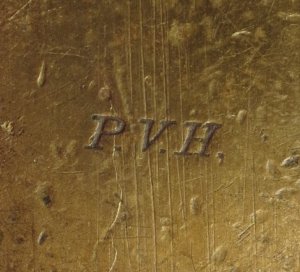 Brass Artillery Stirrup Marked "US" / "Watervliet Arsenal NY" / "P.V.H." 