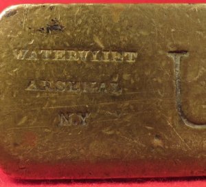 Brass Artillery Stirrup Marked "US" / "Watervliet Arsenal NY" / "P.V.H." 