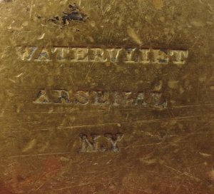 Brass Artillery Stirrup Marked "US" / "Watervliet Arsenal NY" / "P.V.H." 