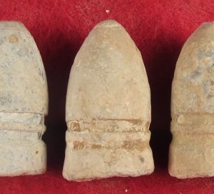 Five .58 Caliber Confederate Gardner Bullets