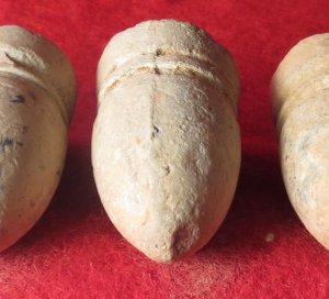 Five .58 Caliber Confederate Gardner Bullets