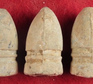 Five .58 Caliber Confederate Gardner Bullets