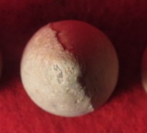 Five .58 Caliber Confederate Gardner Bullets