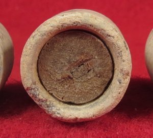 Five Enfield Bullets with Box Wood Plugs