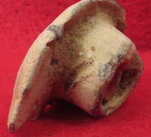 Fired "Mushroomed" Confederate Enfield Bullet with Wood Plug