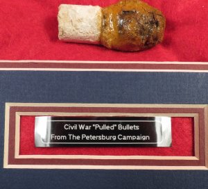 "Pulled" Bullet Relic Display - Petersburg, VA 