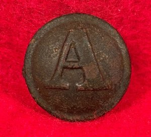 Confederate Artillery Coat Button - Front Only