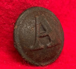 Confederate Artillery Coat Button - Front Only