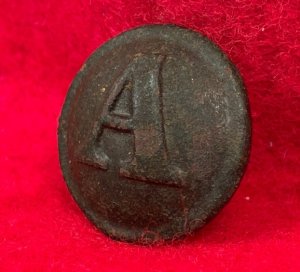 Confederate Artillery Coat Button - Front Only