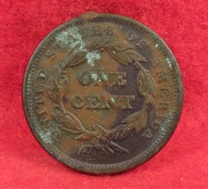 Liberty Braided Hair Cent Dated 1843
