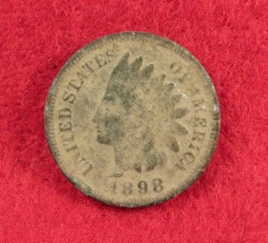 Indian Head Cent Dated 1898