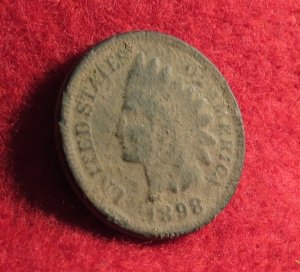 Indian Head Cent Dated 1898