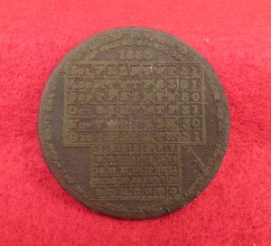 Calendar Pocket Disc 1853 - 1854