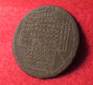 Calendar Pocket Disc 1853 - 1854