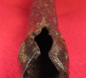 Exploded Musket Barrel - Muzzle Portion