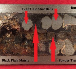 Federal 10 Pounder Read-Parrott Case-Shot Half Shell