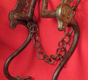 Model 1859 Cavalry Horse Curb Bit with "US" Bosses