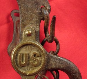 Model 1859 Cavalry Horse Curb Bit with "US" Bosses