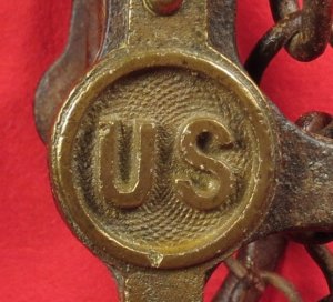 Model 1859 Cavalry Horse Curb Bit with "US" Bosses