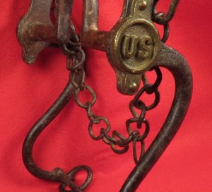 Model 1859 Cavalry Horse Curb Bit with "US" Bosses