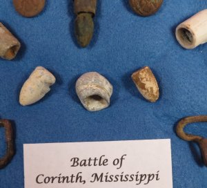 Excavated Civil War Relics - Corinth, Mississippi