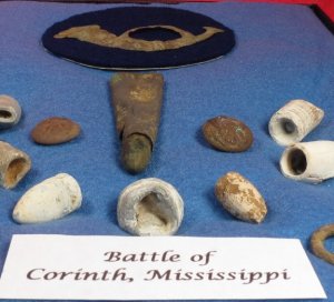 Excavated Civil War Relics - Corinth, Mississippi
