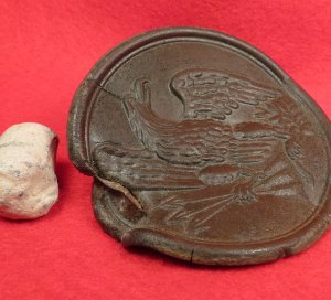 Eagle Plate - Marked W. H. Smith Brooklyn - Struck