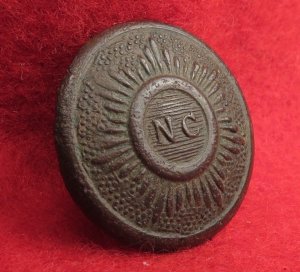 North Carolina "Sunburst" Coat Button