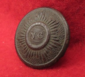 North Carolina "Sunburst" Coat Button