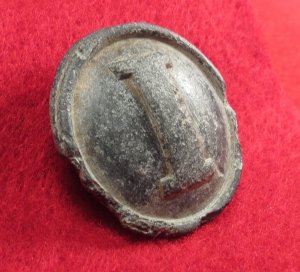 Confederate Infantry Coat Button - Cast White Metal