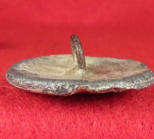 Confederate Infantry Coat Button - Cast White Metal