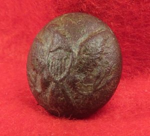 Federal General Service Eagle Coat Button with Coat Remnant