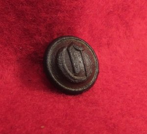 Confederate "Script" Cavalry Cuff Button