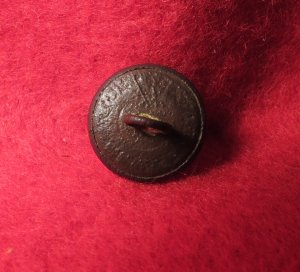 Confederate "Script" Cavalry Cuff Button