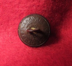 Confederate "Script" Cavalry Cuff Button