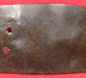 Confederate "Clip Corner" Belt Buckle with Field Modification