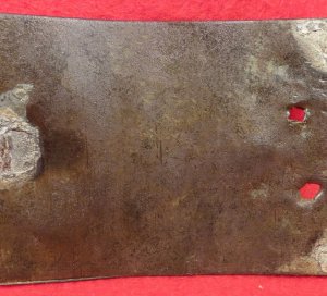 Confederate "Clip Corner" Belt Buckle with Field Modification