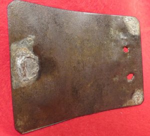 Confederate "Clip Corner" Belt Buckle with Field Modification