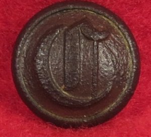 Confederate "Script" Cavalry Cuff Button