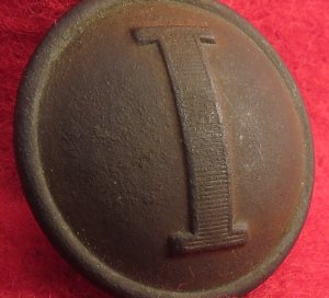 Confederate Lined Infantry Coat Button