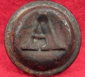 Confederate Artillery Coat Button - EM Lewis - Richmond Manufacturer