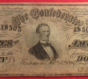 Confederate Fifty Dollar Note