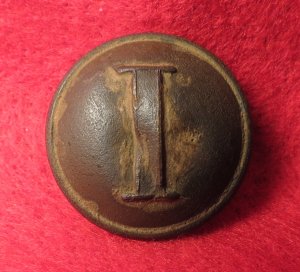 Confederate Infantry Coat Button - Stippled "I"